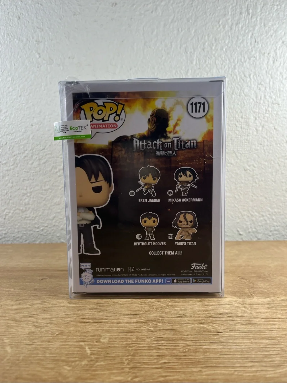 Formal Levi Funko Pop #1171 Vaulted Crunchyroll Attack On Titan AOT NEAR MINT